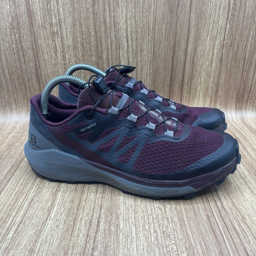 Salomon Sense Ride 4 Trail‎ Running Shoes Ortholite Wine Ebony Women’s Size 9